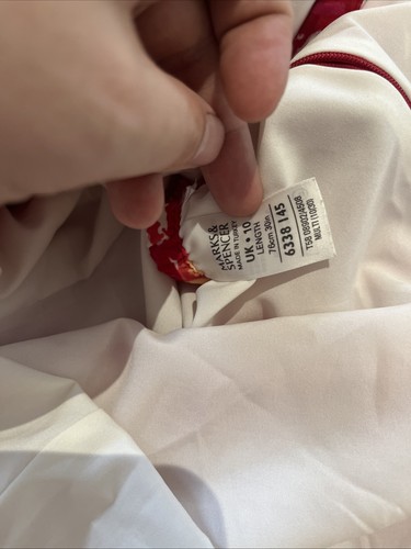 Gonna floreale Marks And Spencer UK10 rossa - Foto 4 di 4