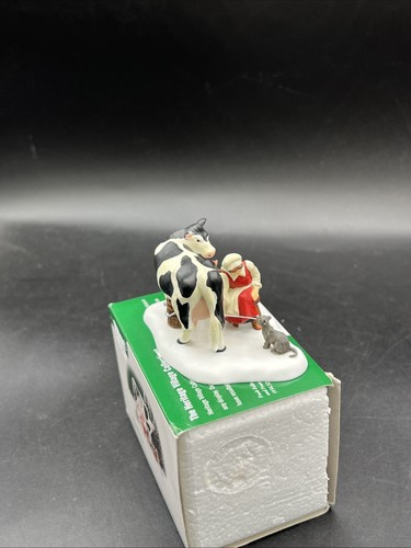 Dept 56 Milking The Cow Figurine New England Christmas Village Mint in Box - Picture 5 of 6