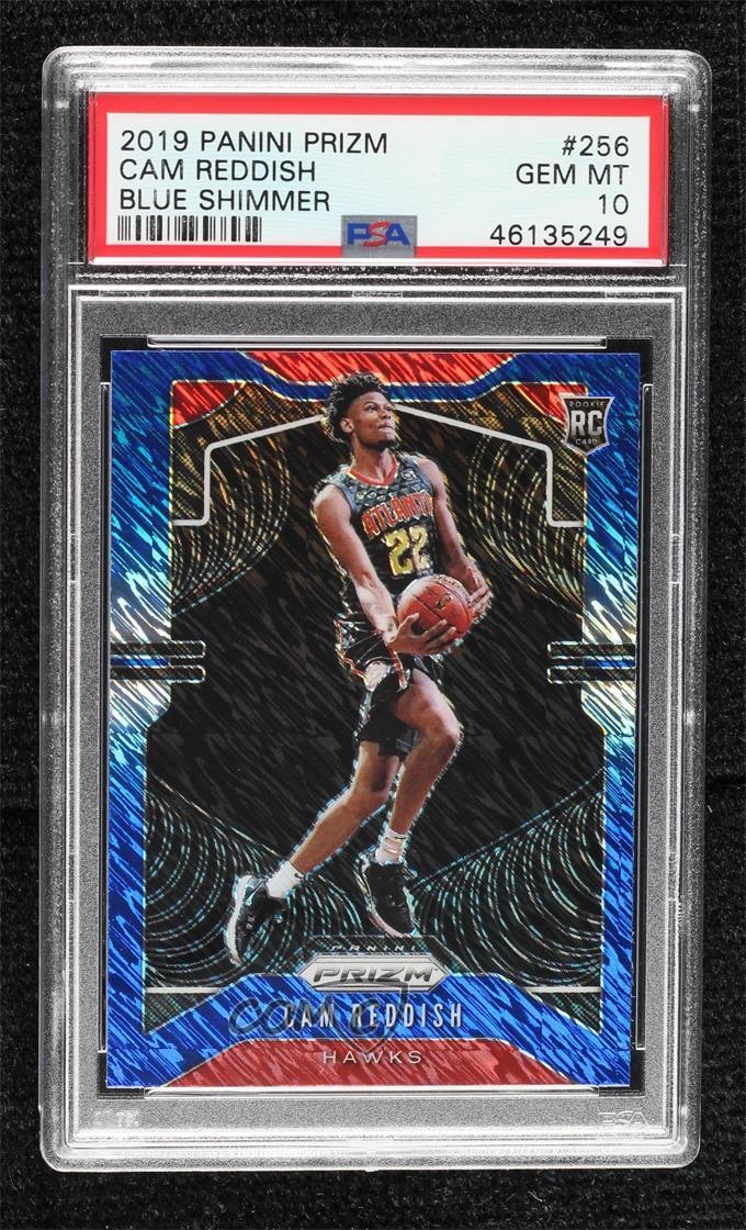 2019 Panini Prizm FOTL Blue Shimmer Cam Reddish #256 PSA 10 GEM MT Rookie RC zy6