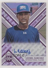 2018 Panini Elite Extra Edition Aspirations Purple /100 Leonel Sanchez Auto hg6