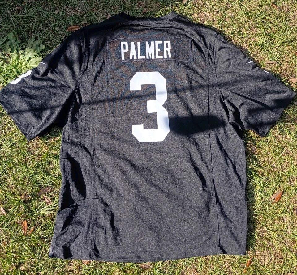 Camiseta Oakland Raiders On Field para hombre talla XXL Carson Palmer #3 Nike NFL Foto 4 de 4