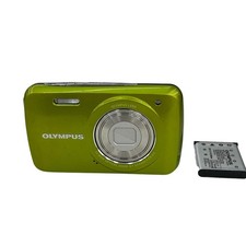 OLYMPUS VH-210 Digital Camera 14 Mega Pixel Green Brown Untested Condition