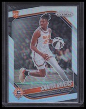 2025 Panini Prizm WNBA #131 Saniya Rivers Silver Prizms