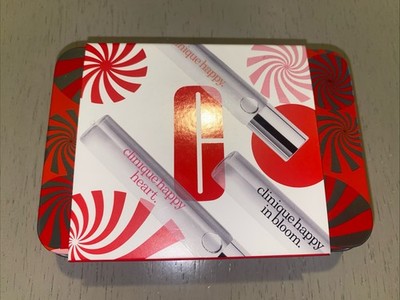 CLINIQUE A Little Happiness 3pc Set w/Happy Heart +Happy In Bloom .17oz/5mL Each