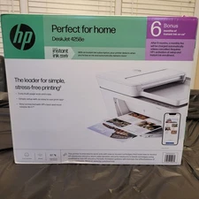 HP DeskJet 4258e Wireless All-in-One Inkjet Printer, 60K45A