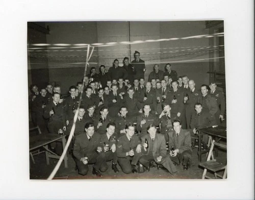 Group photo  RCAF  Military vintage snapshot photo ww2 World War Two