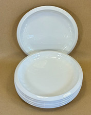 Vintage Habitat Bianca Side Plates Set of 6 18cm White Discontinued Made England