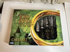 Complete Lord of The Rings Chess Set Game Fel...