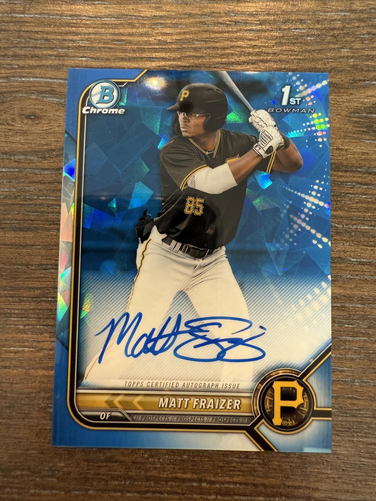 2022 Bowman Sapphire Edition #BSPA-MF Matt Fraizer Autographs