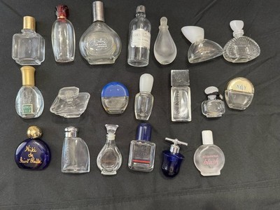 Vintage mini perfume glass bottle set Empty