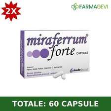 2X Miraferrum Forte 30 Capsule - Totale 60 Capsule