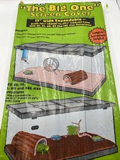 Metal Terrarium Tank Epoxy Screen Cover Lid Adjustable 13  X 36.25 - 49.75  NEW 