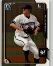 2015 Bowman Draft Nathan Kirby Chrome #145 Milwaukee Brewers