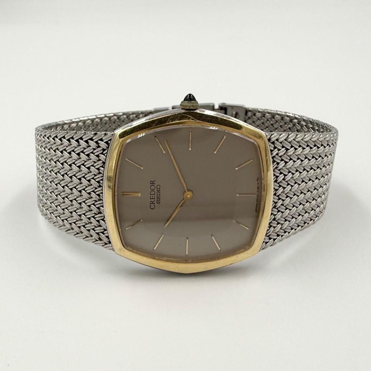 SEIKO CREDOR セイコー クレドール 14Kベゼル　5930-5391 Seiko Credor 5930-5391 Vintage 14K St.Steel Gold Silver Quartz