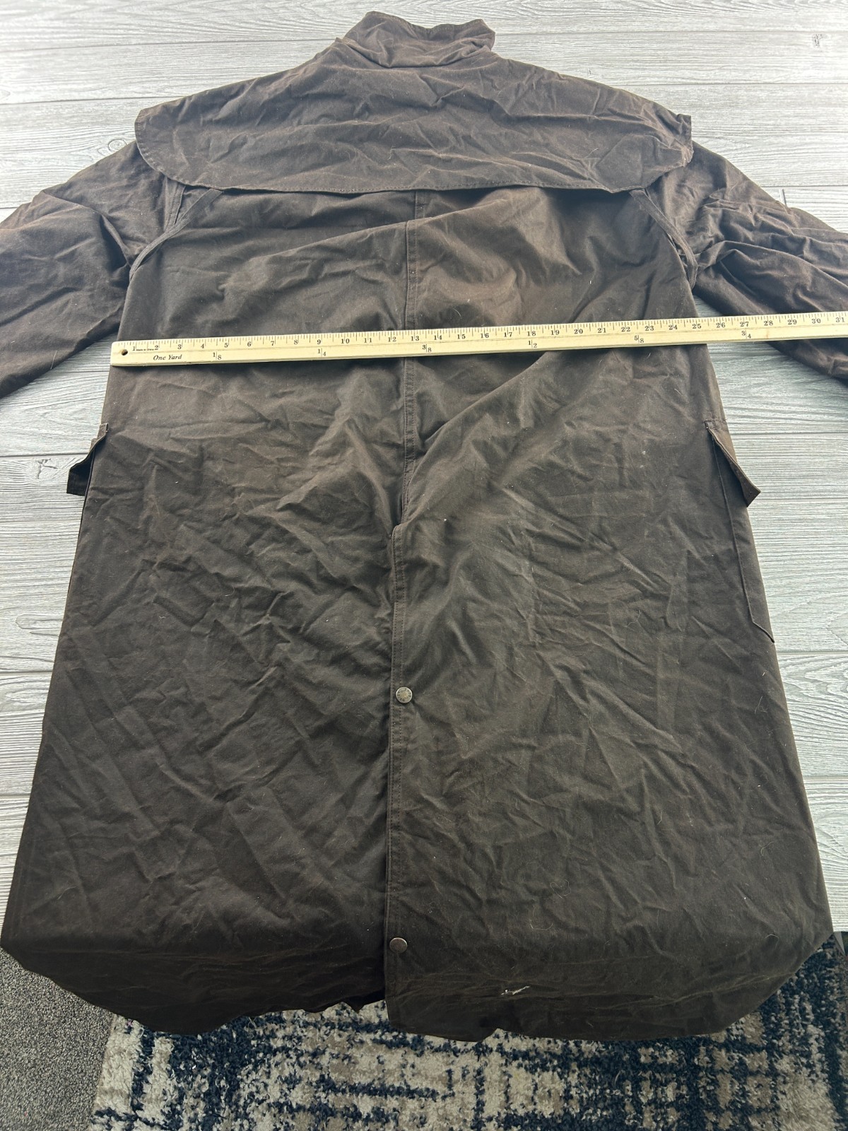 Driza Bone Women's Long Oiled Riding Coat Brown Size 6 - jacket wax canvas