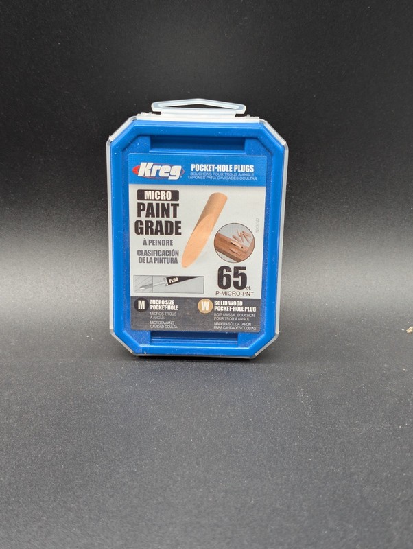 65CT Pack Kreg Pocket - Hole Plugs Micro Paint Grade Solid Wood