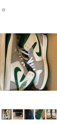 Jordan Air Jordan 1 Mid SE Grey Pine Green White DC7294-103 Sneaker