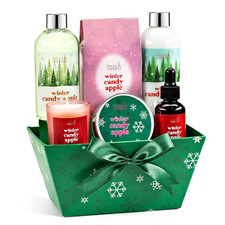 Bath and Body Gift Set for Women with Shower Gel, Body Lotion, Body Scrub, Body
