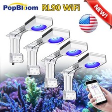 PopBloom 4PCS RL90 Reef Aquarium LED Light 72" Marine Aquarium Corals Reef Tank