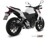 SchalldäMpfer Mivv GP Edelstahl GebüRstet Schwarz Honda CB500F/CB500X/CBR500R