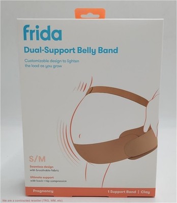 Frida Mom Dual Support Maternity Belly Band, Hip & Pelvis - Tan S/M