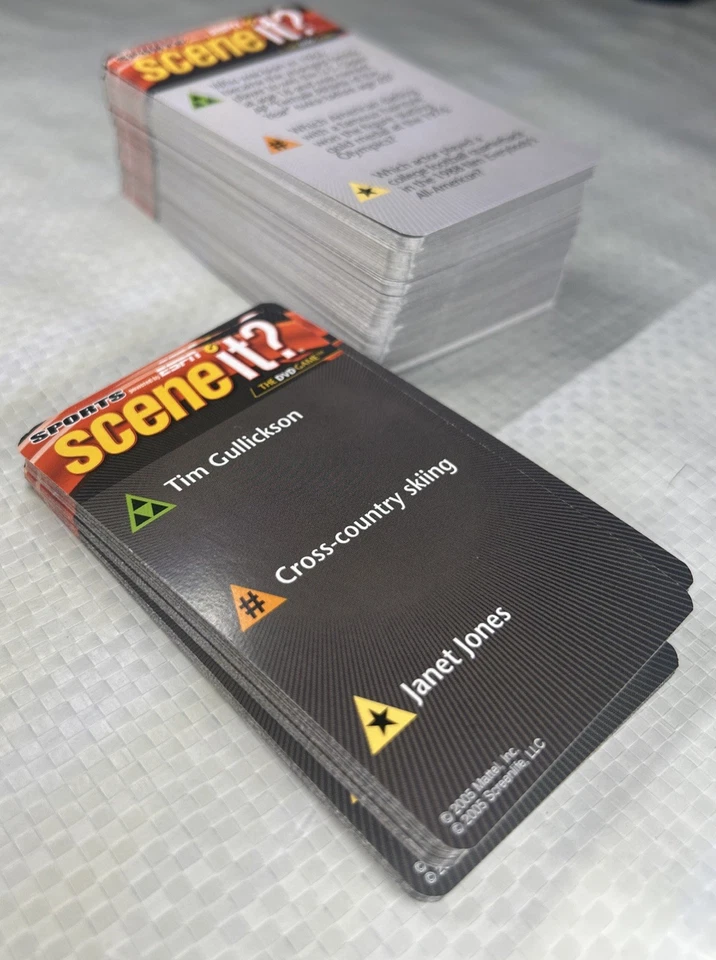Sports Scene It? Complete 160 Trivia Card Set Replacement Cards ESPN DVD Game - Image 2 of 2