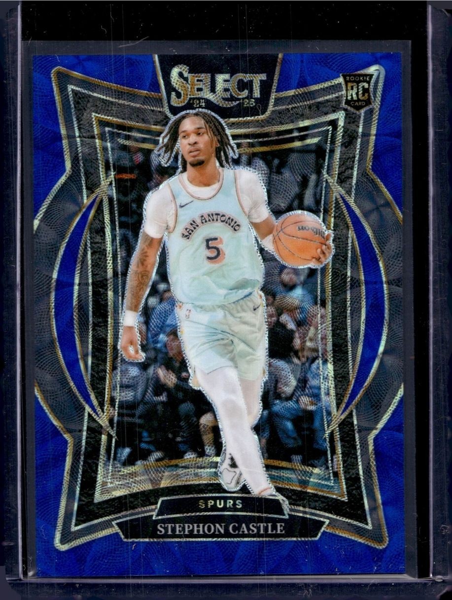 2024-25 Panini Select #72 Stephon Castle Blue Scope Prizm #/249