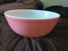 Vintage Corning PYREX Pink Mixing Nesting Bowl #404 Milk Glass 4 Qt