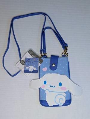 Sanrio Hello Kitty Cute Blue Cinnamoroll Cellphone Pouch Bag Crossbody NWT