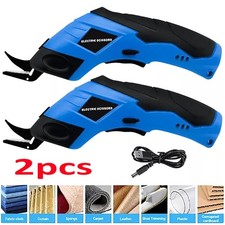 2 PACK Cordless Electric Scissors, 4V Cardboard Cutter,Box Cutter Fabric Scissor