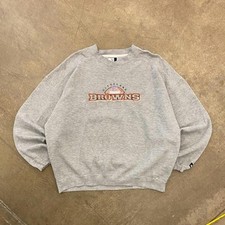 Vintage NFL Cleveland Browns Puma Embroidery Spellout Football Crewneck Size XXL