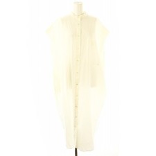 【Dresses】SACRA Sleeveless Shirt Dress Long Size 38 White ES OS Women's