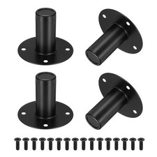 4 Pcs Speaker Stand Top Hat 4.21"x3.15" Metal Speaker Mount for Speaker Black