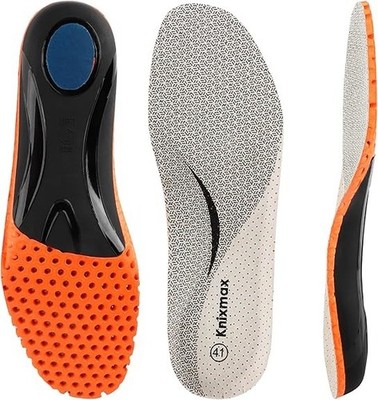 Knixmax Schuheinlagen Leder Fußgewölbestütze Orthese Plantarfasziitis Damen Herren