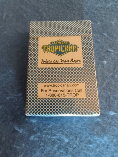 NEW/SEALED Tropicana Casino Vintage Las Vegas Deck Poker Playing Cards FREE SHP - Picture 2 of 5