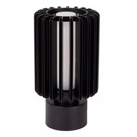 Tischleuchte Schlafzimmer Glas Aluminium Schwarz 27 Cm E27 Tischlampe Wohnzimmer