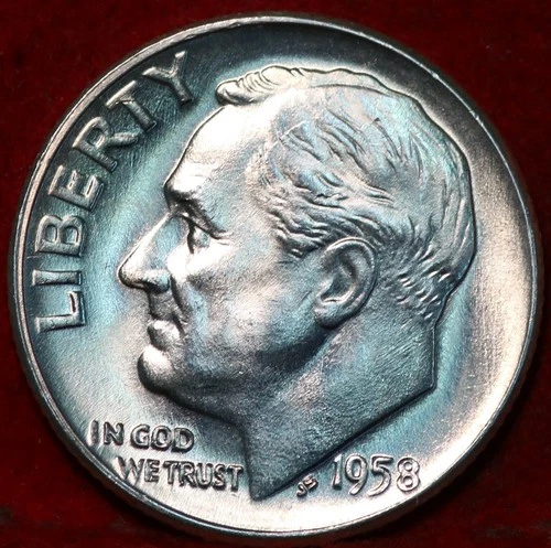 1958-D Roosevelt Dime — photo from the most recent tracked eBay sale