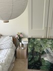 Handmade Original Acrylic Realism Landscape Lake Canvas Painting, Large, Framed — photo 3