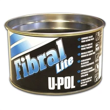 U Pol Products FIBRAL LITE UP0766 Lite Fiber Glass Filler, 1 qt Tin, Yellow, Fib