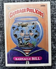 Barnacle Bill 349b GPK Garbage Pail Kids Card 1987 Series 9 Topps Vintage [Id 1]