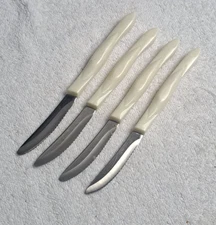 Cutco 1759 JD Table or Steak Knife Pearl Handle Serrated Knife Made In USA