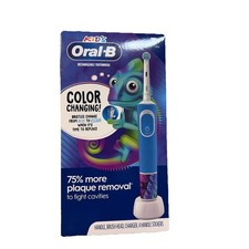 Oral-B Kids Rechargeable Toothbrush W/Color Changing Bristles, Age 3 SEE PHOTOS