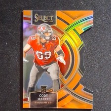 2023 Select Cody Mauch Orange Prizm Die-Cut /399 RC #133 Bucs