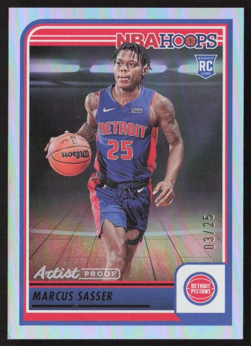 Marcus Sasser 2023-24 Hoops Artist Proof 3/25 #260