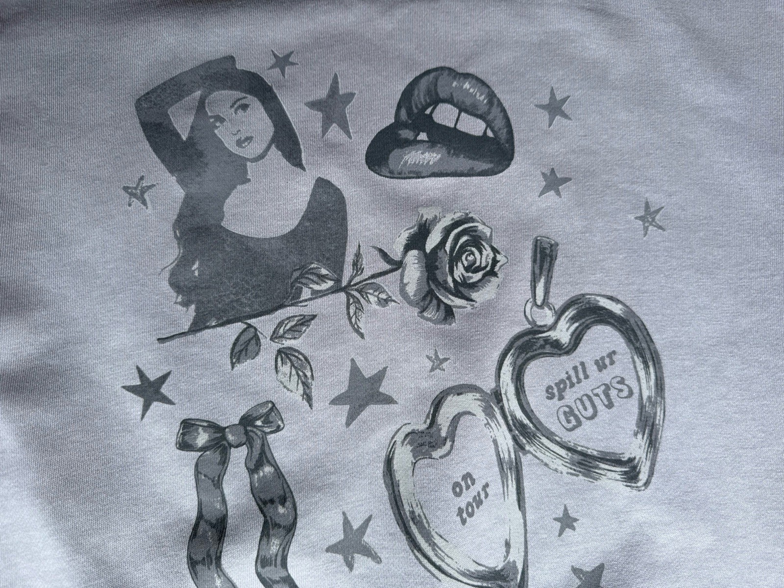 Olivia Rodrigo T Shirt Jumper Bundle Girls Age 8-10 H&M Gildan Sour Guts #44 image 4