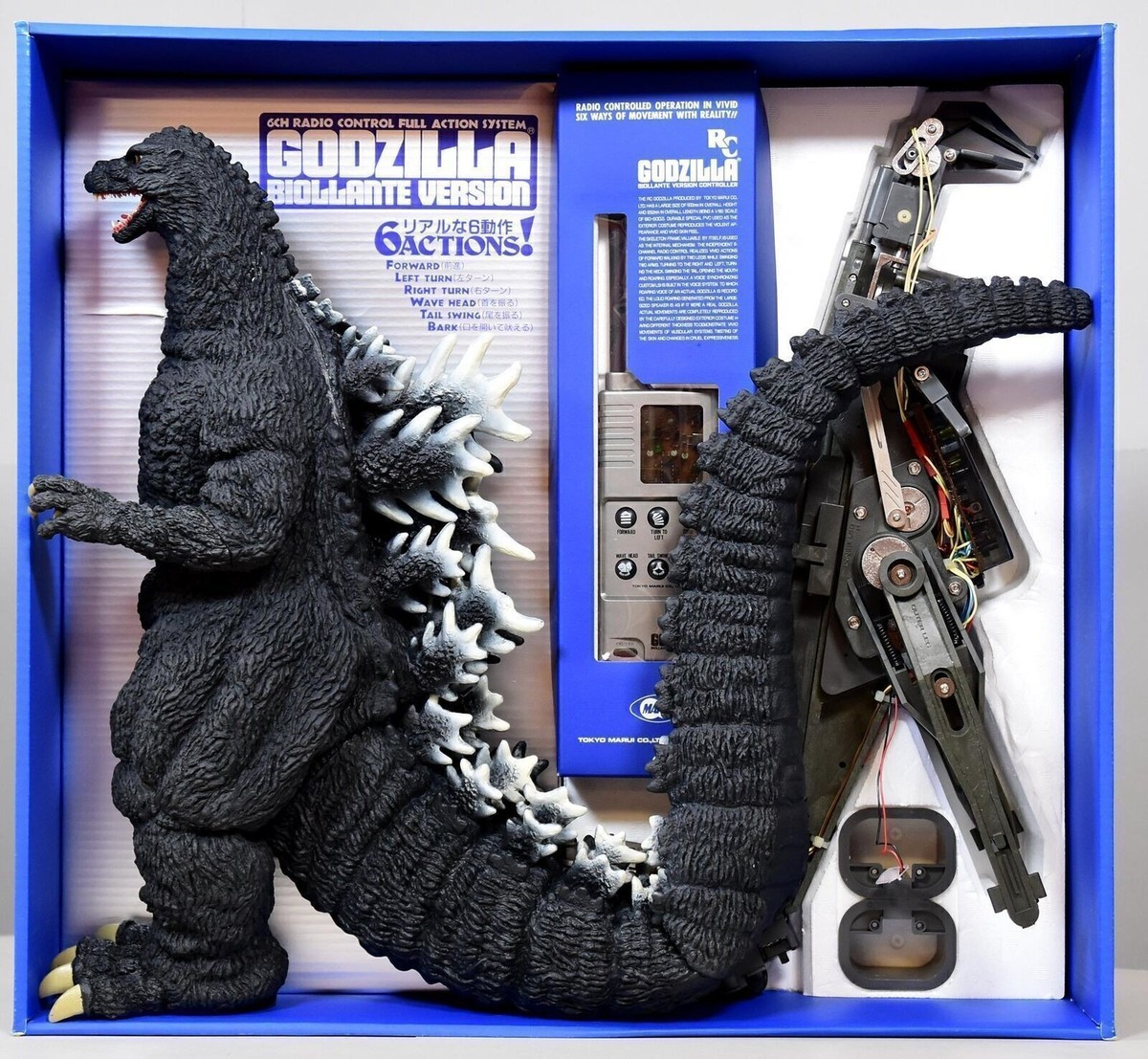 TOKYOMARUI 1/160 R/Cゴジラ ビオゴジ 独立6CHラジコン Tokyo Marui 1/160 R/C Godzilla Biollante ver. with Independent 6CH