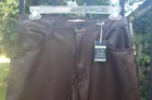 28 Short NWT Abercrombie and Fitch vegan leather fall pants faux 90s straight — photo 8