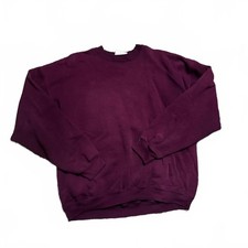 Vintage 90s Hanes Heavy Weight Casual Purple Crewneck Size XL