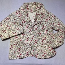 Vintage Womens Floral Light Weight Blazer SEE NOTE Size 6/8 Office Cottage
