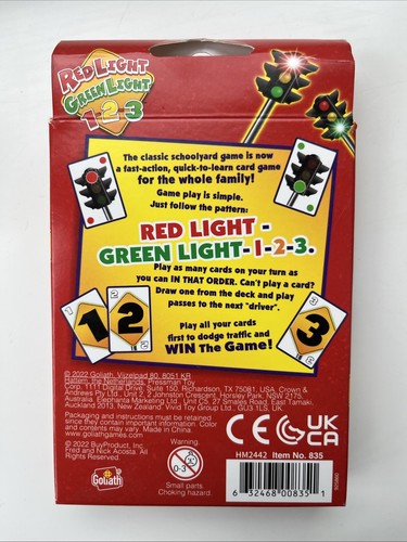 Juego de cartas Red Light Green Light 1-2-3 de Goliath Games - Imagen 2 de 2